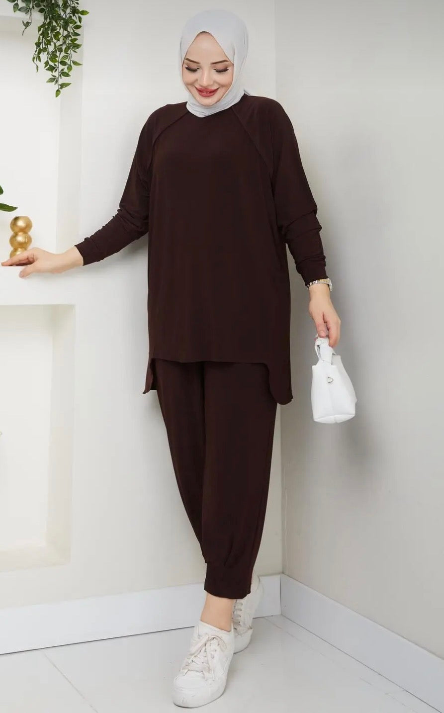 Airy pleated - Brown