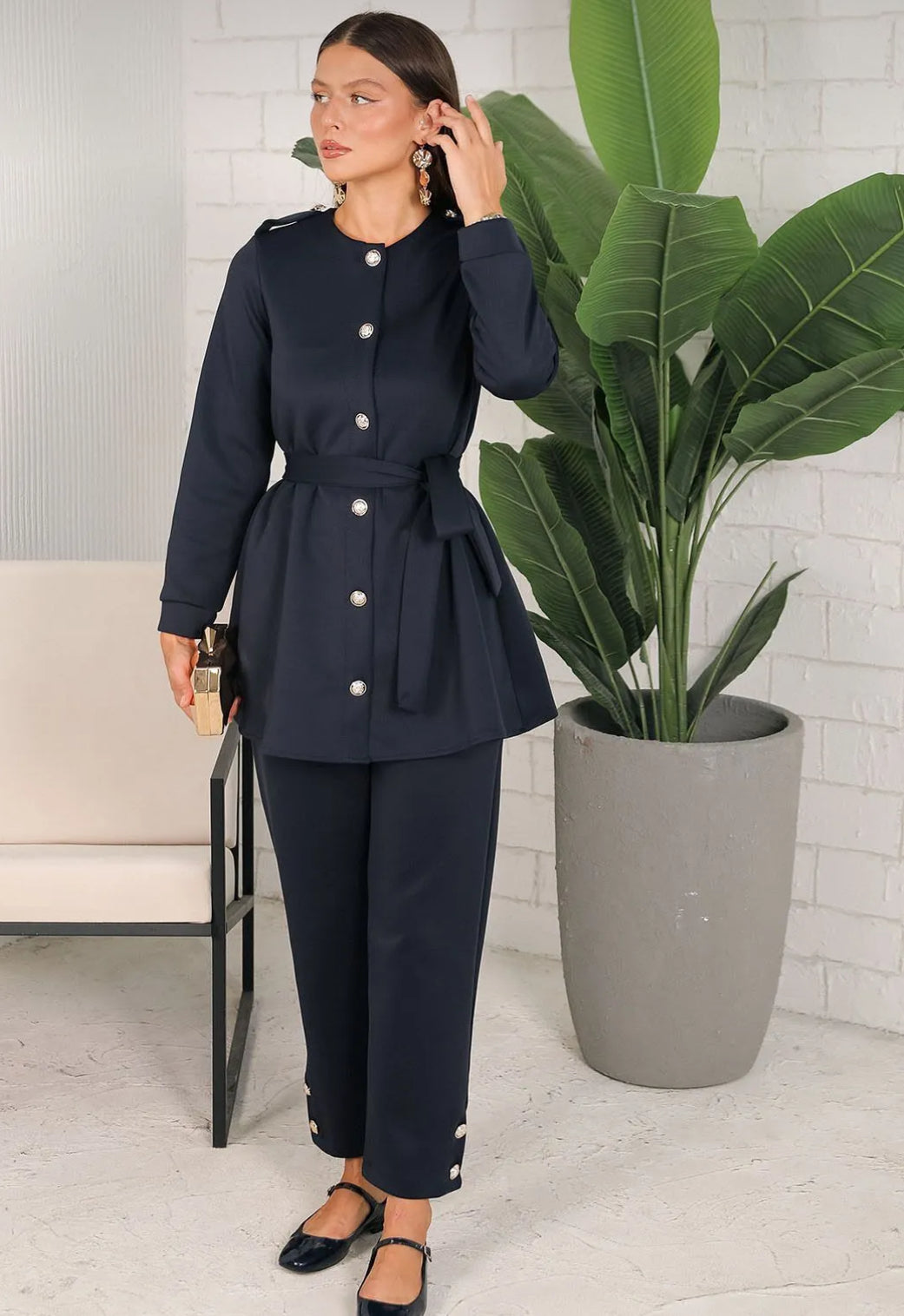 Navy blue scuba
